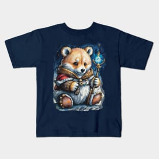 magic bear in the sky Kids T-Shirt